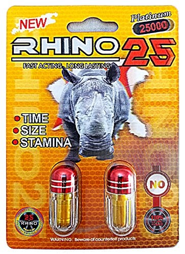 Rhino 25 Dietary Supplements – Down Town Distro.